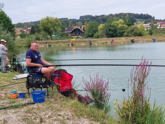 20. ribiško tekmovanje veteranov vojne za Slovenijo v lovu rib s plovcem ob ribniku Rogoznica