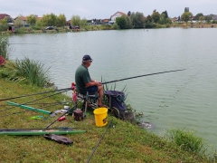20. ribiško tekmovanje veteranov vojne za Slovenijo v lovu rib s plovcem ob ribniku Rogoznica