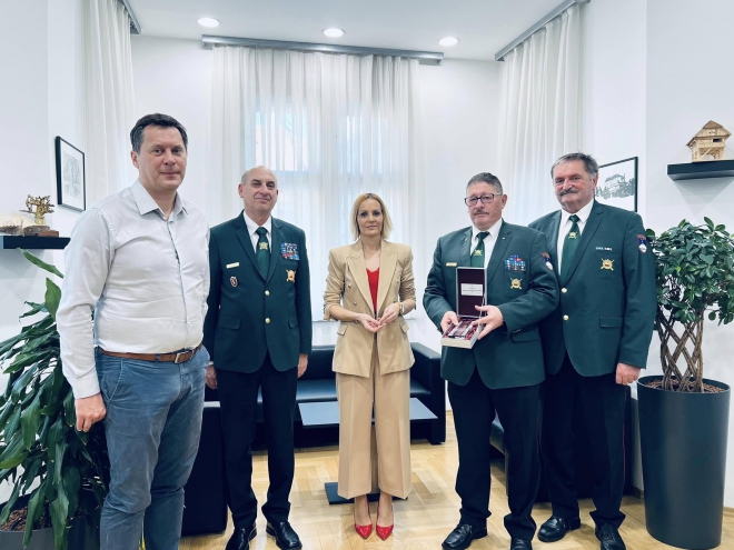 Sprejem OZVVS Ptuj pri županji MO Ptuj
